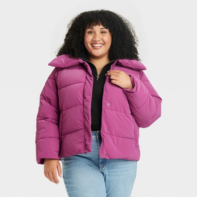 Women's Short Puffer Jacket - Ava & Viv™ : Target