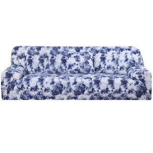 PiccoCasa Tie-dye Craft Graffiti Printed with One Pillowcase Stretch Sofa Cover - 1 of 4