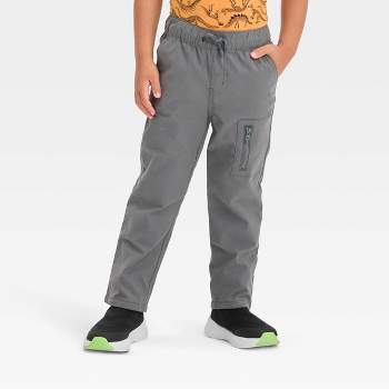 Toddler Boys' Jersey Lined Straight Fit Pull-On Woven Pants - Cat & Jack™