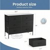SKRAN Dresser For Bedroom With 6 Fabric Drawers, Wide Chest Of Drawers With Metal Frame, Storage Dresser Organizer Unit For Living Room - 3 of 4