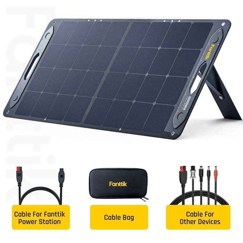 FANTTIK Foldable Solar Panel Kit with Adjustable Kickstand, 3 of 5