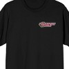 Powerpuff Girls Blossom Is The Self-Proclaimed Leader Crew Neck Short Sleeve Men's Black T-shirt - 2 of 4