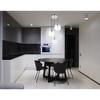Elegant Lighting Baxter 3 Lights Chrome Pendant With Clear Glass - 2 of 4