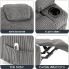 Power Lift Recliner Chair for Elderly with Massage & Heat,Electric Recliner with Remote,2 Cup Holders,Side Pockets and Stand Assist - 3 of 4