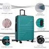 Gulches Hardshell Luggage Sets 3 Piece double spinner 8 wheels Suitcase with TSA Lock Lightweight (20"24"28") - 3 of 4