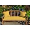 Casual Cushion Solid Sunbrella Fabric 1-Piece Indoor/Outdoor Square Throw Pillow - 2 of 4