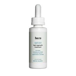 hers Minoxidil 2% Extra Strength Topical Hair Regrowth Solution for Women - 2 fl oz - 1 of 4