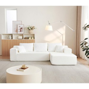 VASIP "104" Modern Cloud Sectional Sofa with L-Shape Chaise - Deep Seat, Soft Chenille Fabric, No Assembly, Space-Saving Living Room Couch - 1 of 4
