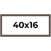 PosterPalooza | 40x16 Modern Bamboo Picture Frame, UV Acrylic, 5 Finishes - 2 of 4