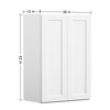 LOVMOR Wall-Mounted Bathroom Cabinet, Bathroom Cabinet Wall Mounted with Adjustable Shelves & Soft-Close Door - 3 of 4