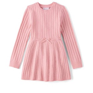 The Children's Place Girls Long Sleeve Bow Ribbed Sweater Dress - 1 of 4