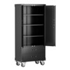 SUXXAN Metal Garage Storage Cabinet with 2 Drawers, Rolling Storage Cabinet with 2 Lockable Doors for Garage Home Office,Required Assembly - 2 of 4