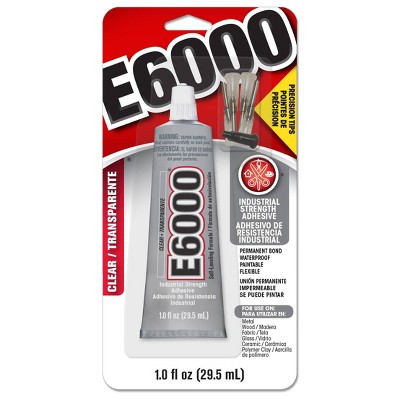 1.0 fl oz Glue with Precision Tips Clear - E6000