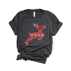 Simply Sage Market Women's Rudolph Sweater Short Sleeve Graphic Tee - 1 of 2