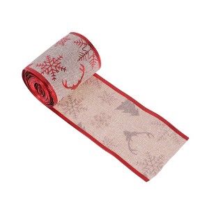 Unique Bargains Gift Wrap Ribbons Polyester Red 78.74"x2.48" 1 Pc - 1 of 4