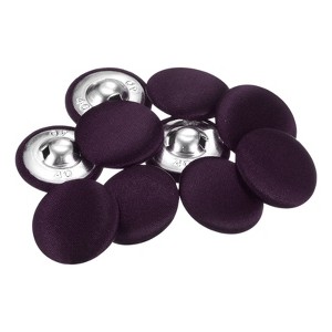 Unique Bargains Blouses Sweater Round Aluminum Cotton Fabric Cloth Covered Buttons 10 Pcs - 1 of 4