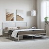 vidaXL Metal California King Bed Frame with Headboard, Under-Bed Storage, Heavy-Duty, No Mattress - 3 of 4