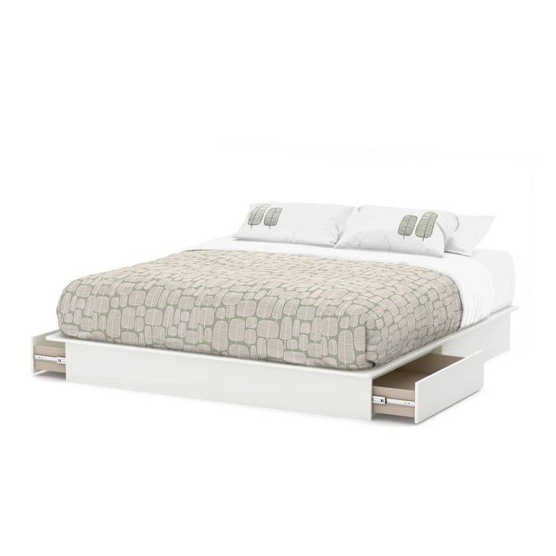 Queen Step One Platform Bed with Drawers - South Shore, 4 of 8