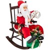 Northlight LED Lighted, Animated and Musical Santa Claus Rocking Chair Decoration - 32" - image 3 of 4