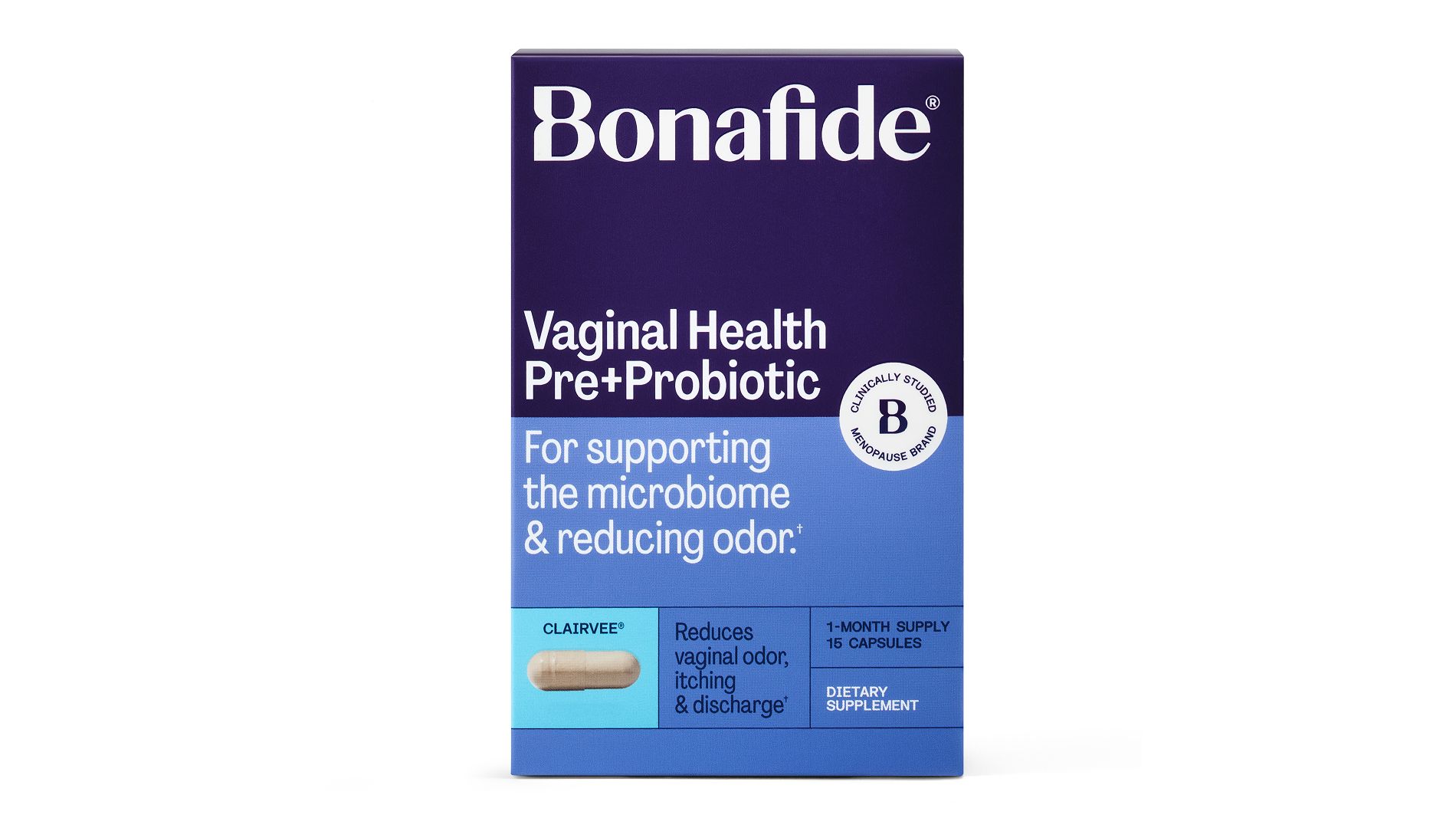 Bonafide Clairvee Vaginal 15‑Day Probiotics - 15ct