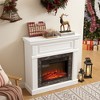 CLIHOME Freestanding Fireplace Heater, Electric Fireplace Mantel surround with 23" Fireplace Insert, Adjustable Flame, Remote Control - 2 of 4