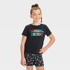 Girls' Christmas 2pc Short Sleeve Pajama Set - Cat & Jack™ - image 3 of 4