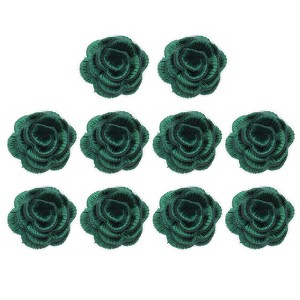 Unique Bargains Iron On Durable DIY Clothing Flower Lace Embroidery Applique 10 Pcs - 1 of 4