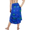 LA LEELA Women's Wraps Summer Long Pareos Vacation Bathing Suit Cover-Up Beach Beachwear Sarong CoverupsSwimwear for Women One Size Blue,Starfish - 3 of 4