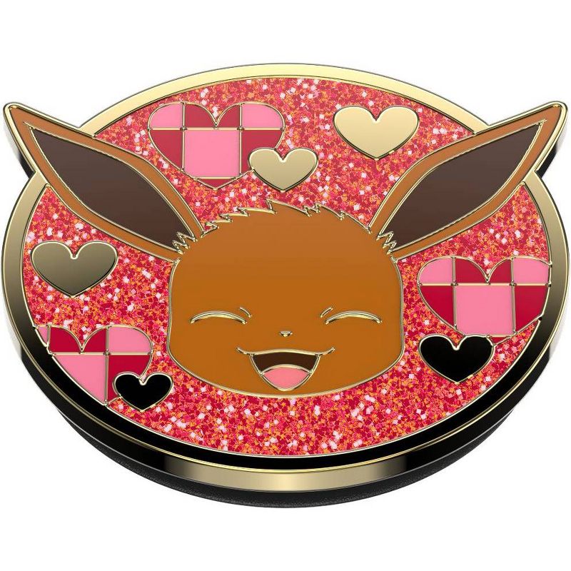 PopSockets Pokemon Cell Phone Grip &#38; Stand - Eevee Enamel Hearts, 4 of 9
