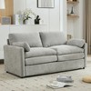 JUJABU 68.1" Cozy Upholstered Loveseat Sofa with Double-Layered Plush Cushion for Living Room - 3 of 4