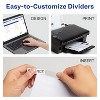 Avery Extra-Wide Big Tab Insertable Dividers for 3 Ring Binders, 8-Tab Sets, White Paper, Clear Tabs, Works With Sheet Protectors, 6 Sets (11254) - 4 of 4