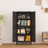 Generic Metal Storage Cabinet With 2 Doors and 3 Adjustable Shelves - 2 of 4