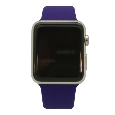 Olivia Pratt Purple Solid Silicone Apple Watch Band 38Mm