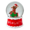 Kurt Adler 100MM Rudolph In Present Water Globe - 4 of 4