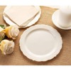 Juvale 25 Pack Vintage-Style Disposable Plastic Party Plates Appetizer Dessert Plates 7.5", Dinnerware Place Setting - image 2 of 4