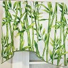 RLF Home 100% Cotton Bamboo Fluted  Fully lined Windows Rod Pocket Valance 65" x 16"  Green - 4 of 4