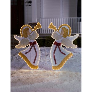 BrylaneHome Set Of 2 Pre-Lit Outdoor Angels - 1 of 1