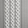 Elegant Chenille Cotton Printed Window Panel, Textured Artisanal Light Filtering Curtain fits Various Room Decor for All Season, Gray, 50x95" - 4 of 4