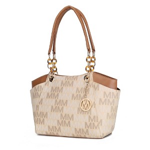 MKF Collection Cameron Tote Bag Stylish Vegan Leather Handbag with Spacious Design by Mia K - 1 of 4