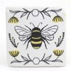 4.0 Inch Bee & Floral Coasters Flowers Beehive Queen Coasters - 2 of 4