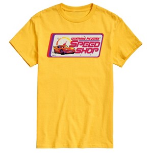Men's - Disney - Lightning McQueen Speed Shop Short Sleeve Graphic T-Shirt - 1 of 4