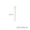 Unique Bargains DIY Craft Necklaces Bracelets Earrings Jewelry Making Iron 21 Gauge Eye Pins 500 Pcs - 2 of 4