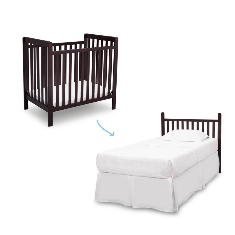 Delta Children Classic Mini Crib Convertible to Twin Bed, 3 of 9