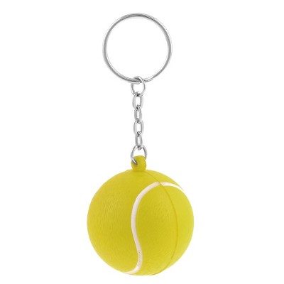 Unique Bargains Women's Elastic Foam Tennis Ball Shape Pendant Keychain
