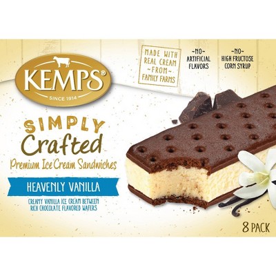 Kemps Simply Crafted Heavenly Vanilla Ice Cream Sandwich - 8ct