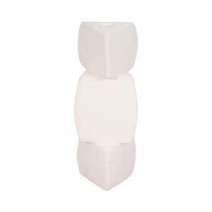 Modern Ceramic Candle Holder - Contemporary Ceramic Pillar & Taper Holder for Home & Office Decor - 1 of 4