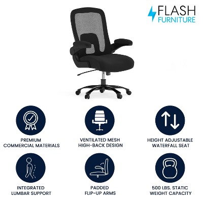 Black Mesh High-Back Ergonomic Executive Swivel Chair