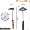 attop Pack of Weeding Tool Hollow Hoe and Japanese Sickle Garden Tool and a Pair of Professional Gardening Gloves - 2 of 4