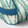 20"x8" Terry Printed Chenille Outdoor Lumbar Bolster Pillow Cool Ikat - Threshold™ - 3 of 3