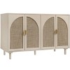 Vynxaria Decorative Storage Cabinets - Elegant Vanity Tables in Black/Beige - 4 of 4